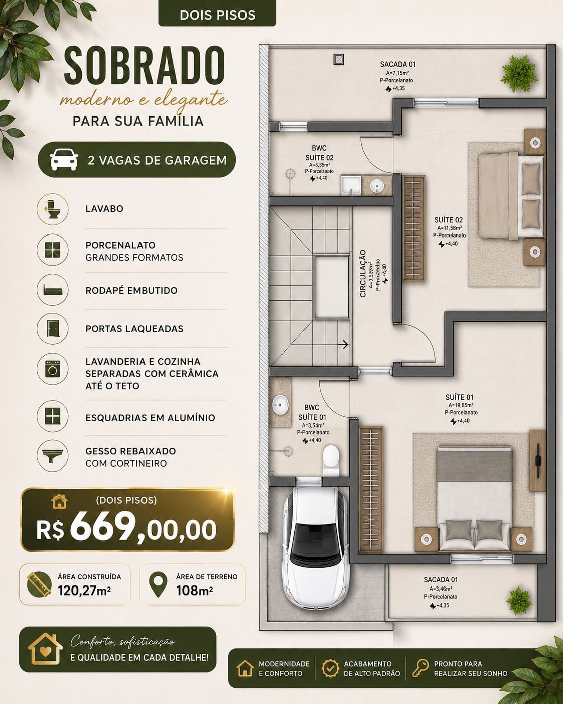 Casa geminada para venda em Interior, GUATAMBÚ - Ref. 38954 - foto 2