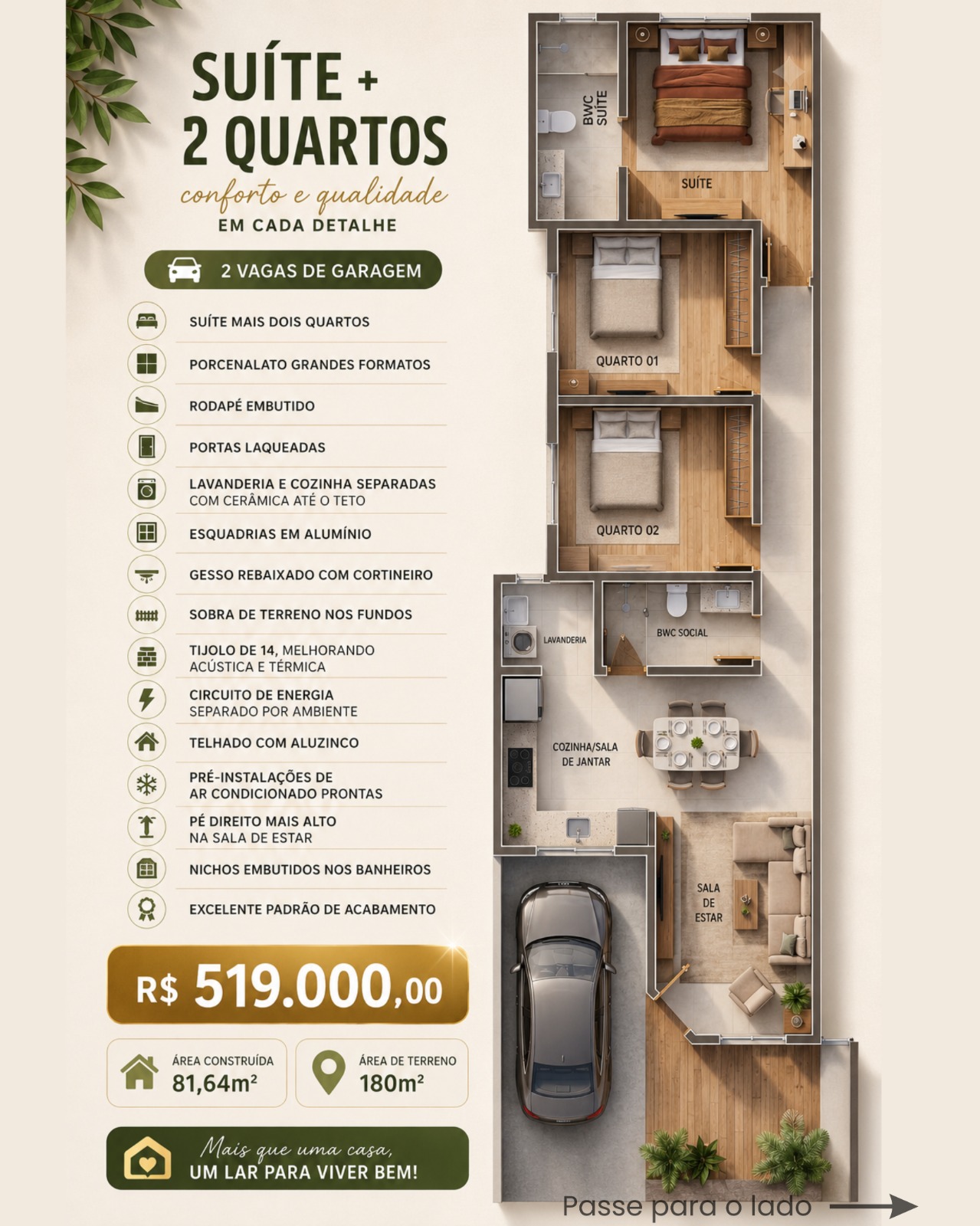 Casa geminada para venda em Interior, GUATAMBÚ - Ref. 38958 - foto 2